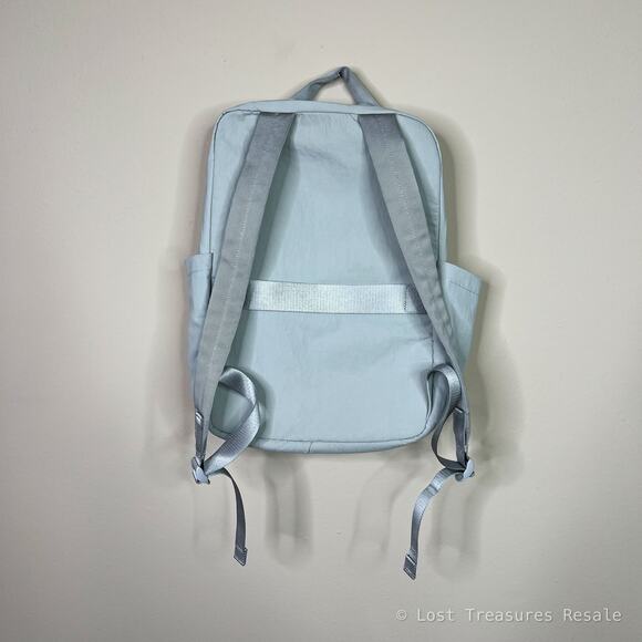 Lululemon | Everyday Light Grey Nylon Laptop Travel Minimalist Bag Backpack
